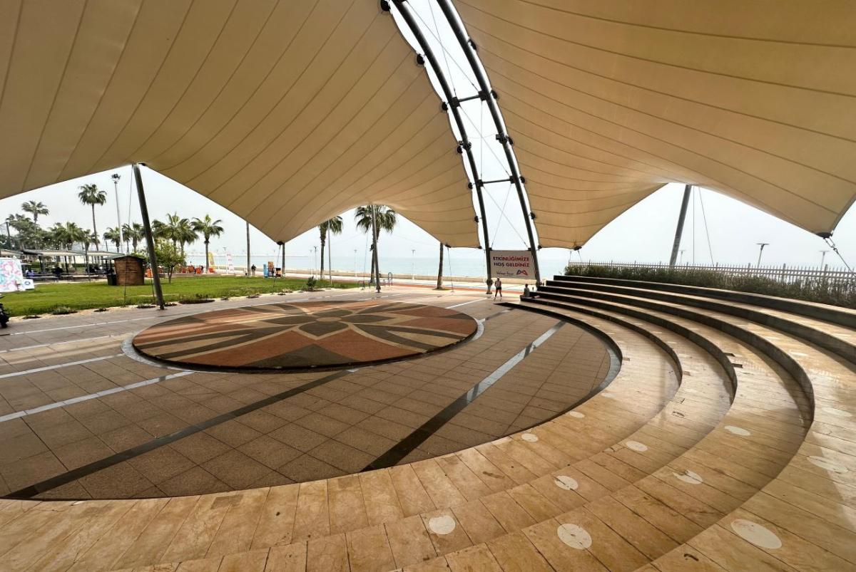 A  small roofed amphitheater in Mersin, Turkiye